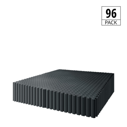 DuraStud™ Garage Floor Tiles PVC 50cm (Black) | Duramat UK