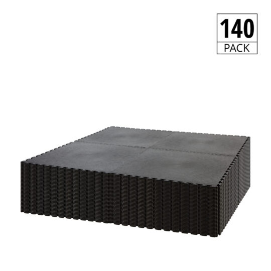 DuraTile™ PVC Garage Floor Tiles 50cm Black | Duramat UK