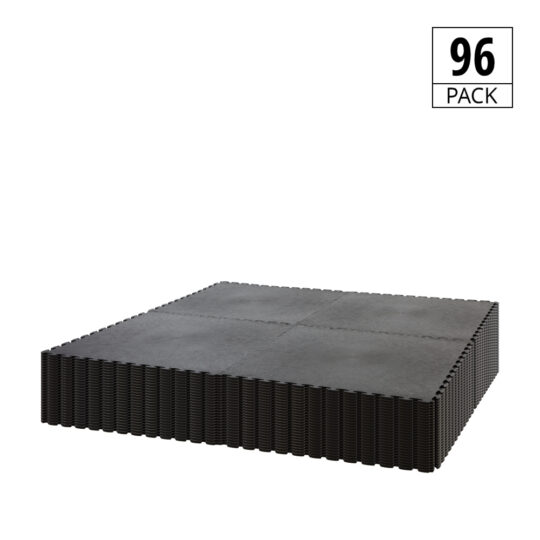 DuraTile™ PVC Garage Floor Tiles 50cm Black | Duramat UK